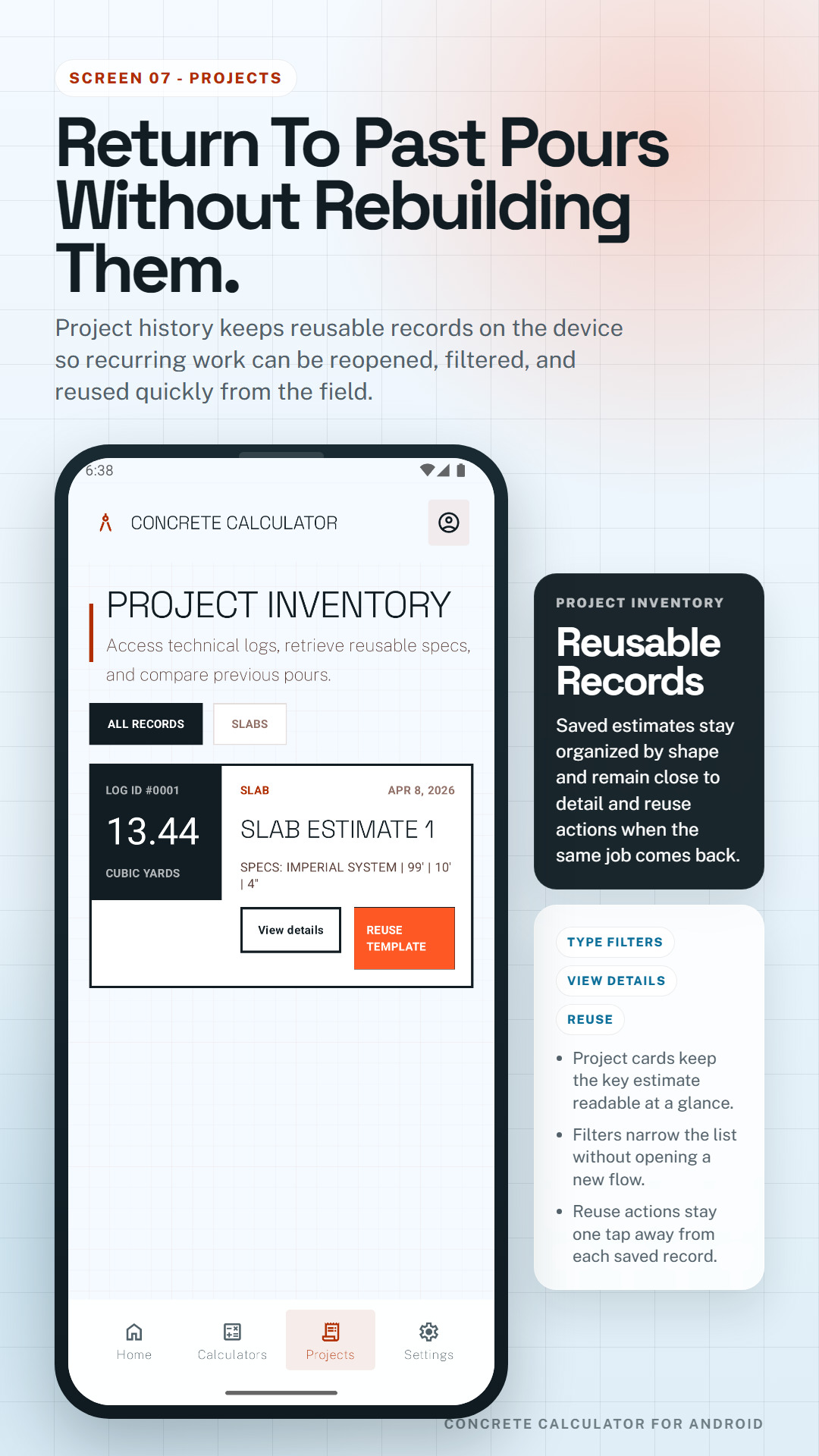 Concrete Calculator projects store poster